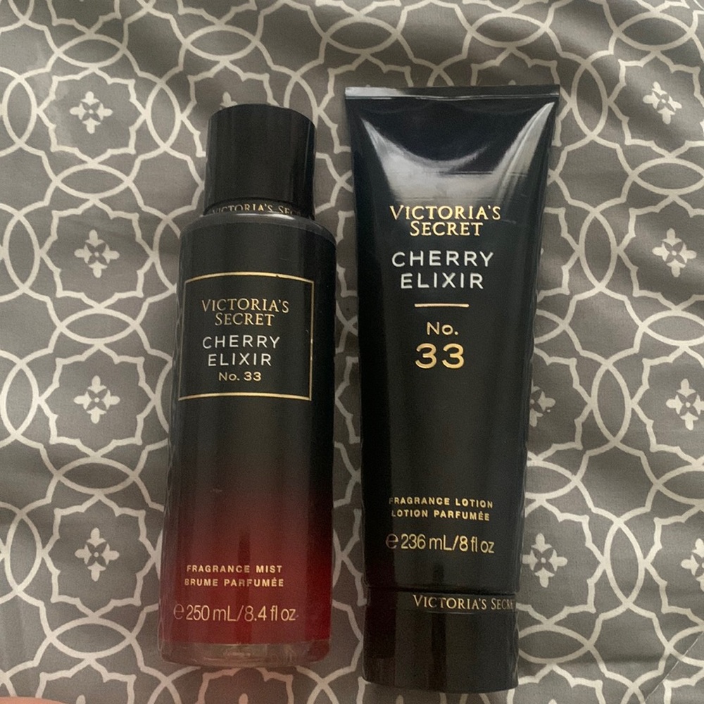 Victoria’s Secret Cherry Elixir Lotion & Mist Set.